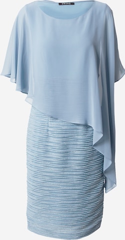 Robe de cocktail SWING en bleu : devant