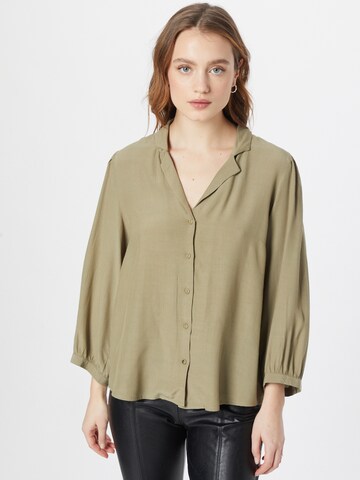 Camicia da donna 'Galiena' di MSCH COPENHAGEN in verde: frontale