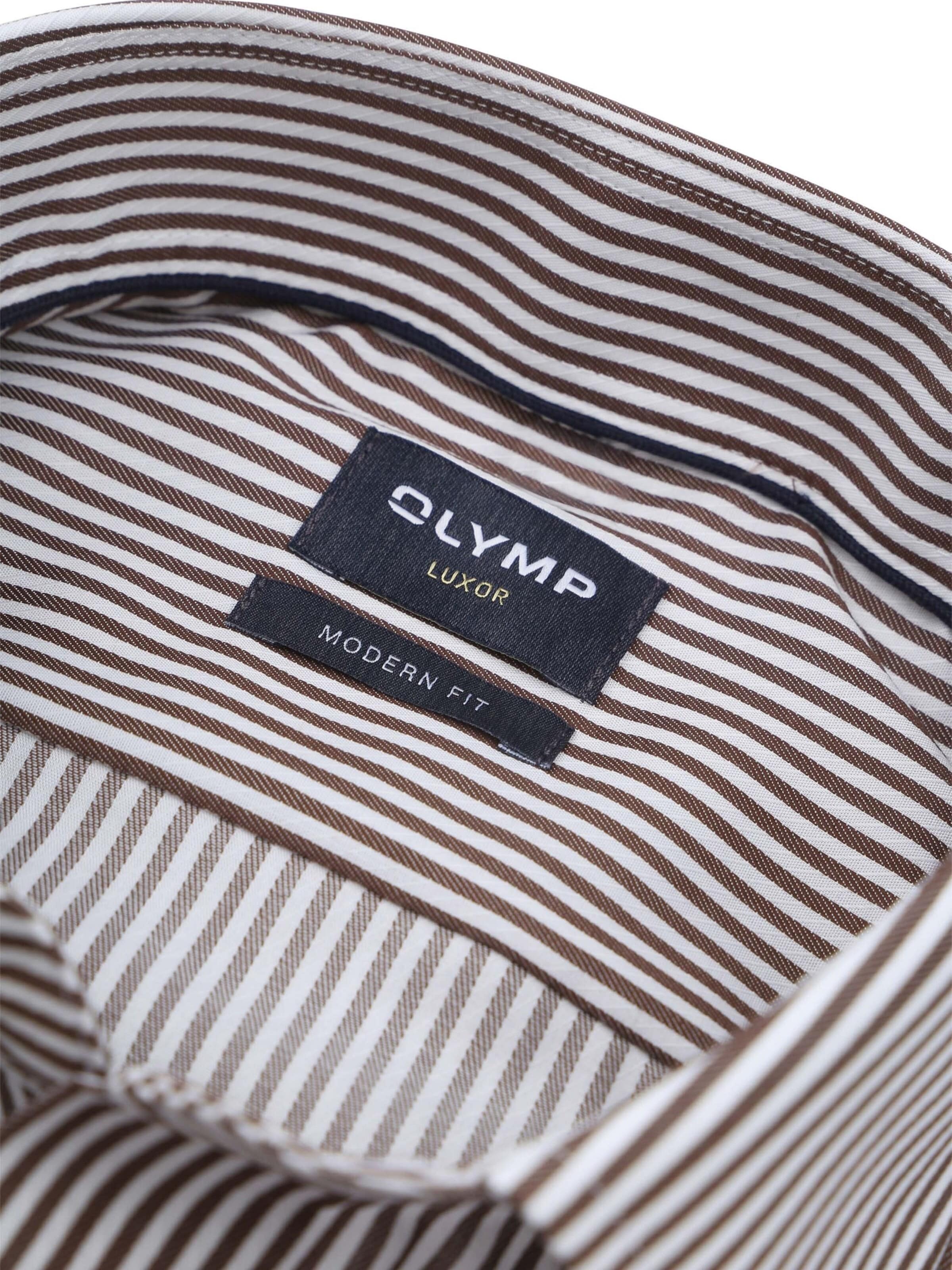 Coupe regular Chemise 'Luxor' OLYMP en marron