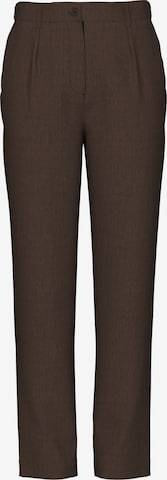 Pantalon à pince 'PCKamil' PIECES en marron : devant