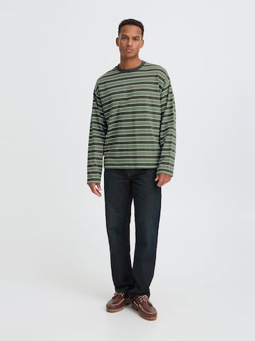 BLEND - Sudadera 'BHKhalid Striped' en verde