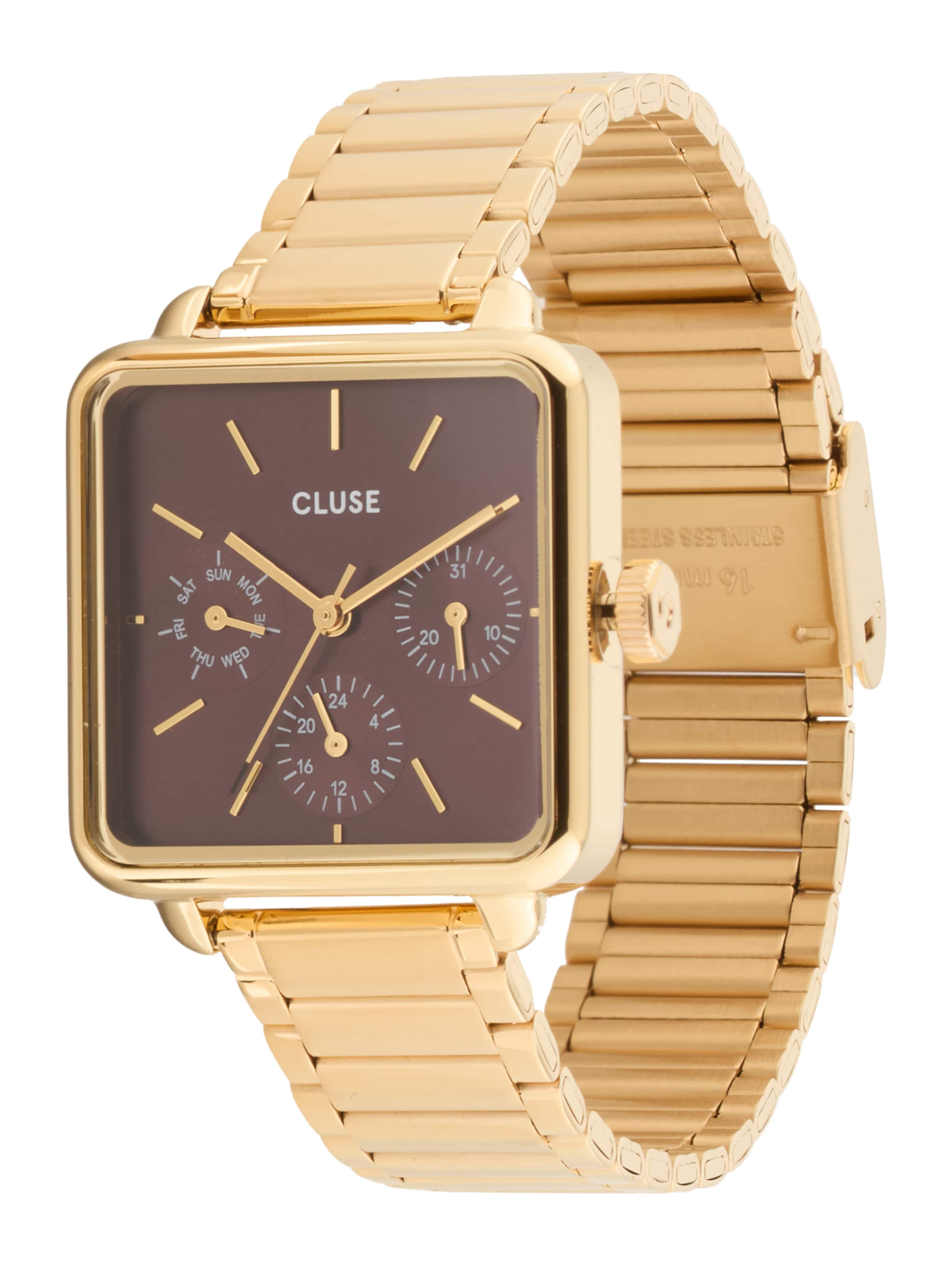 CLUSE Analoog horloge 'La Tétragone' in Goud