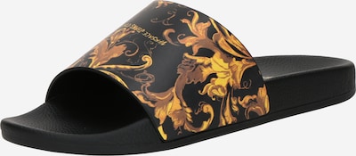 Šlepetės iš Versace Jeans Couture, spalva – ruda / šviesiai ruda / tamsiai geltona / juoda, Prekių apžvalga