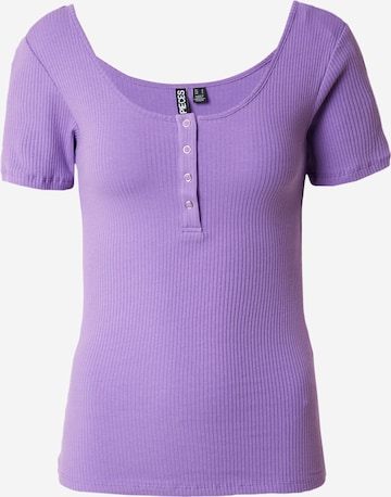 PIECES Shirt 'KITTE' in Purple: front