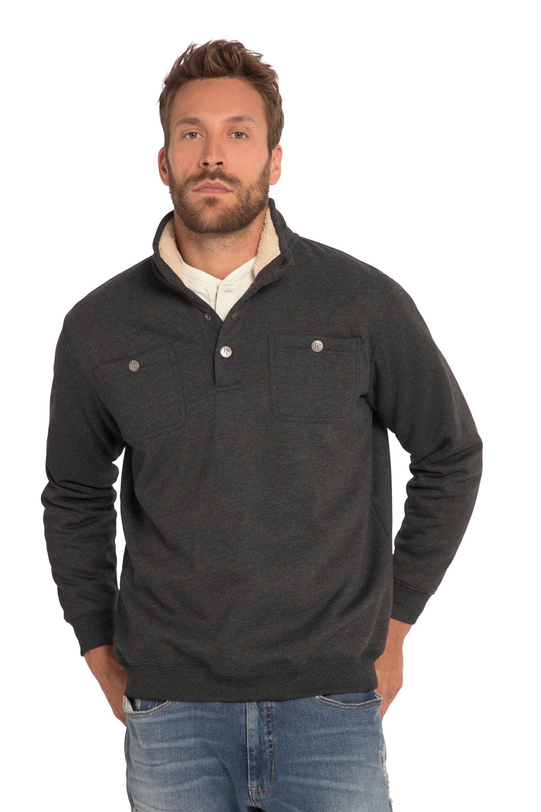 JP1880 Sweatshirt in Grey: front