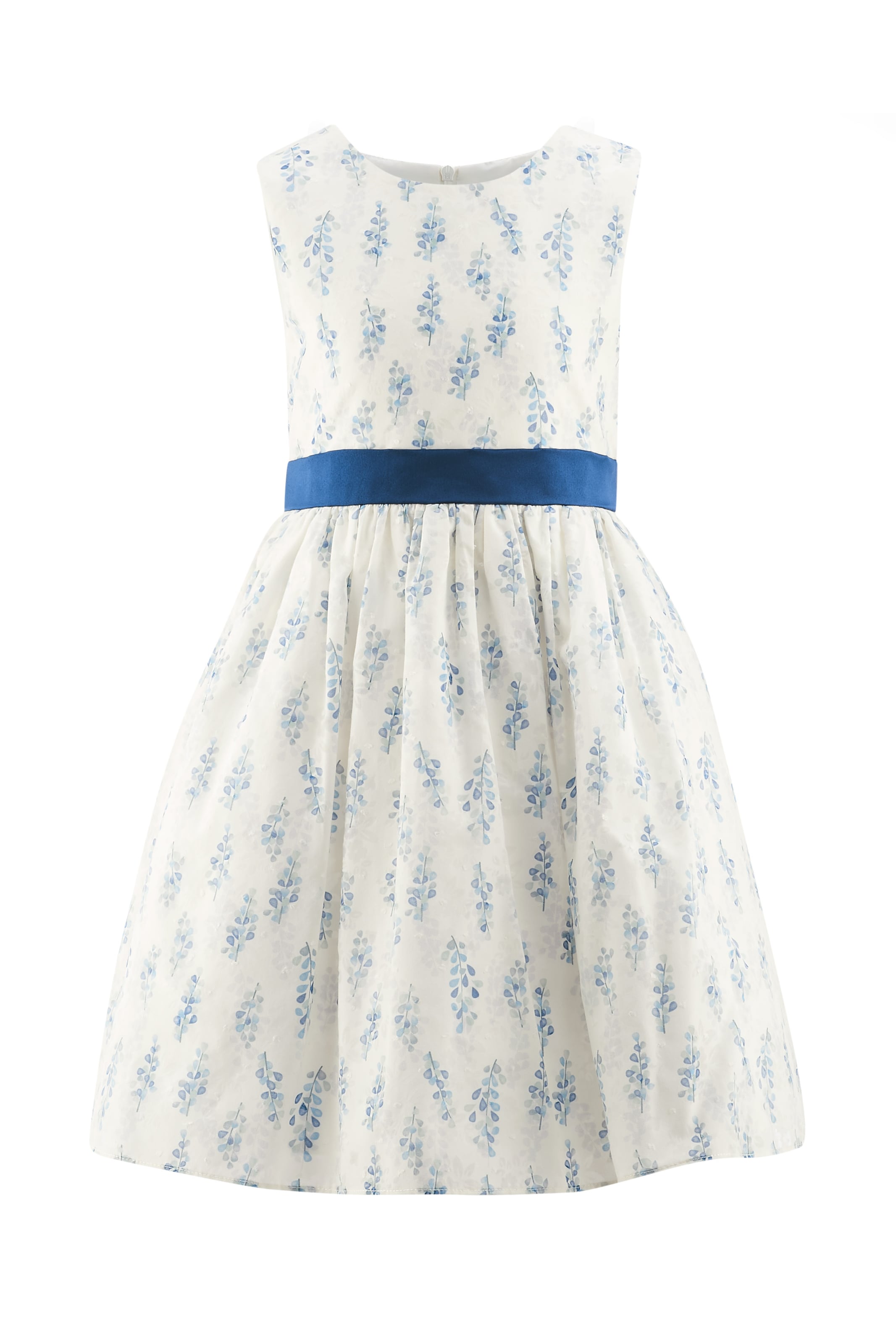 happy girls Dress in White: front