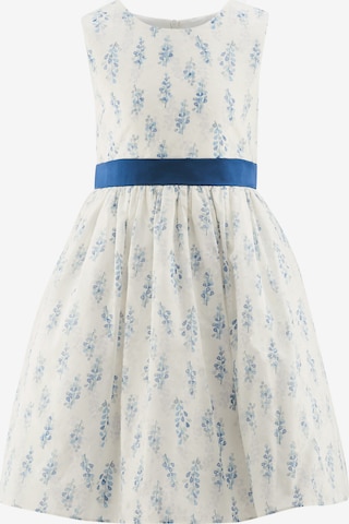 happy girls Dress in White: front