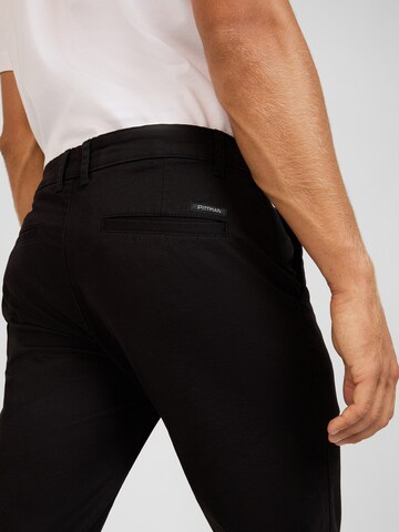 Pittman Slimfit Chinohose 'Derrick' in Schwarz