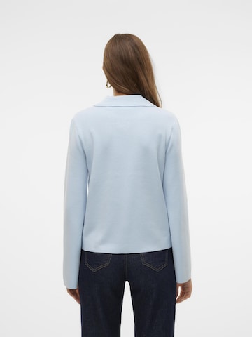 VERO MODA Gebreid vest 'HANNA' in Blauw