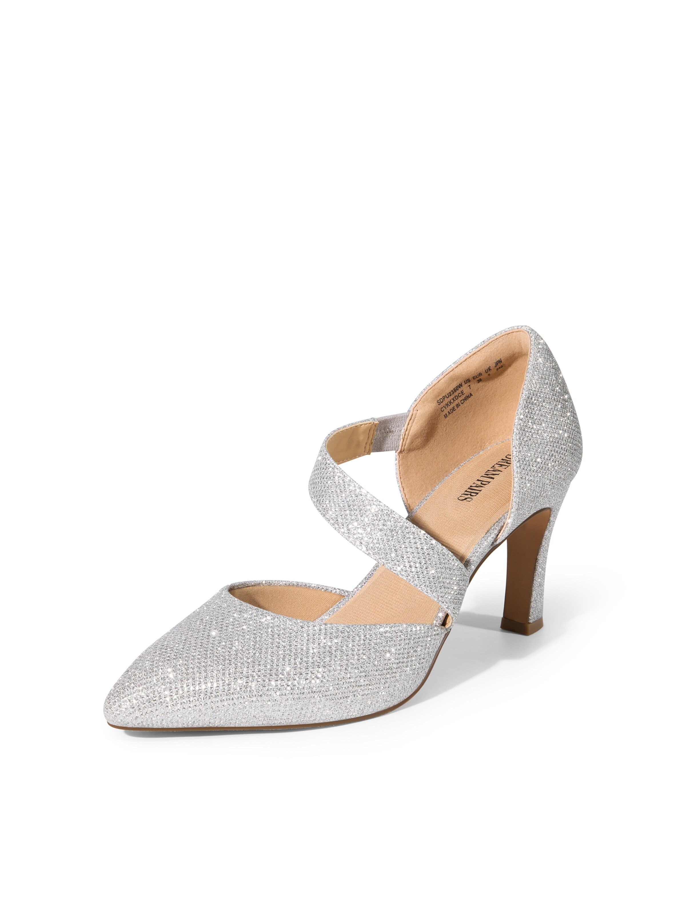 Dream Pairs Pumps in Silver: front