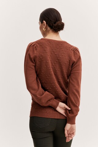 Cardigan 'NONINA' b.young en marron