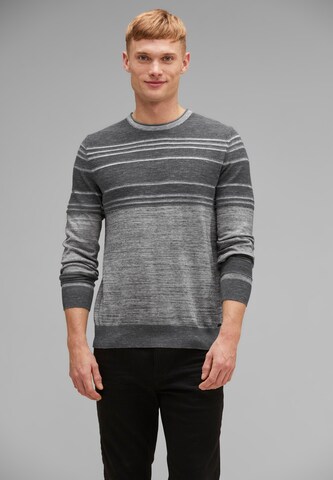 Street One MEN Sweater in Grey: front