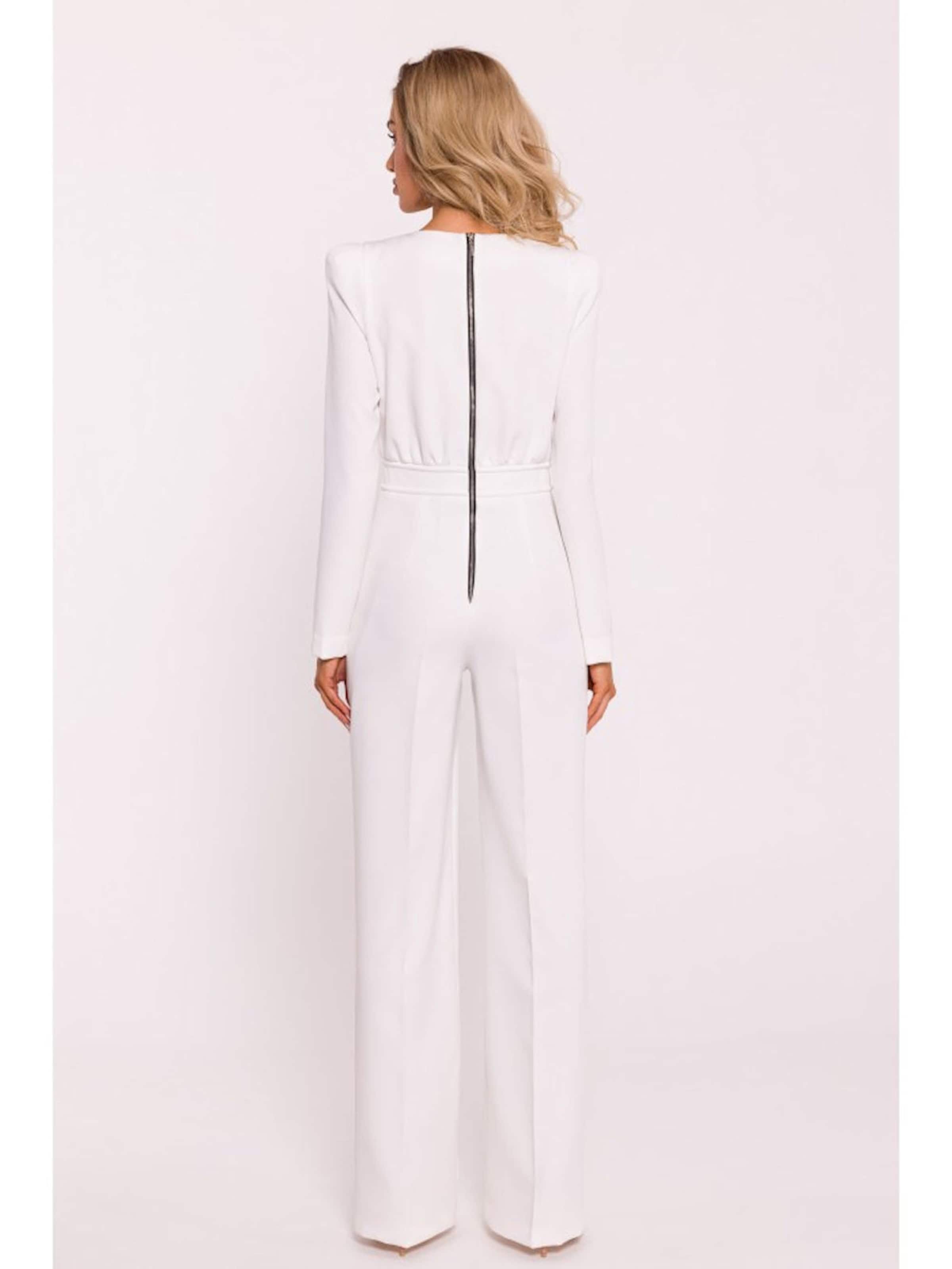Numoco Jumpsuit 'Overall Adele' in White