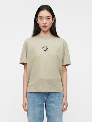 KARL LAGERFELD JEANS Koszulka w kolorze zielony: przód