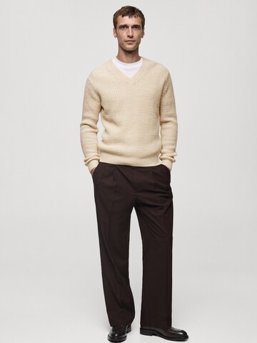 MANGO MAN Trui 'Sugar' in Beige