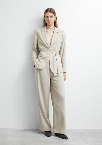 COMMA Wide leg Bandplooibroek in Beige