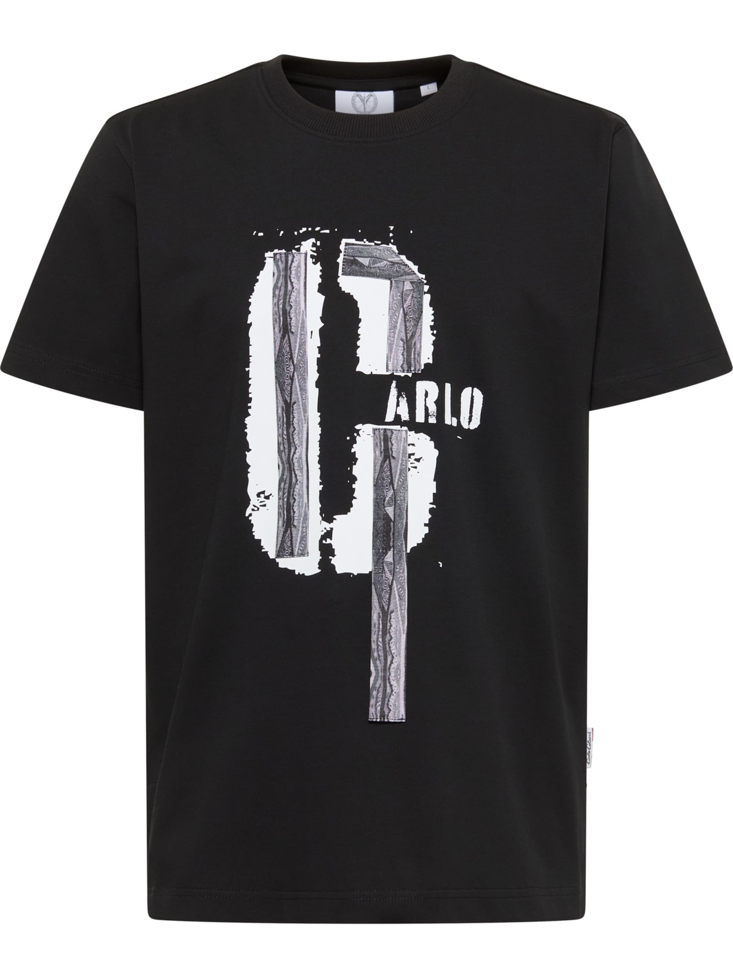 Carlo Colucci Shirt 'Eusebi' in Zwart: voorkant
