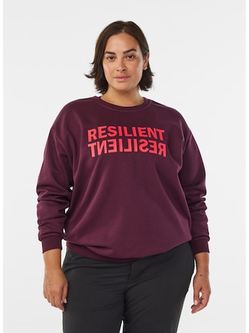 Active by Zizzi Pullover 'Cannie' in Lila