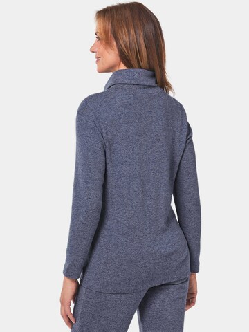 Goldner Pullover in Blau