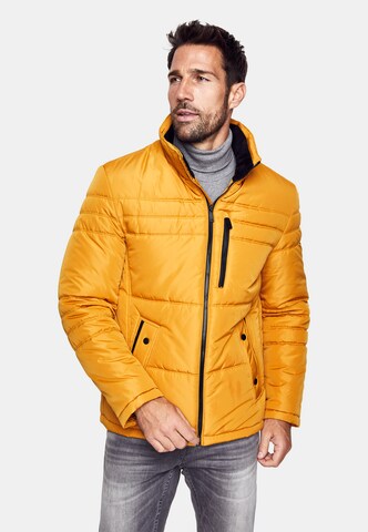 CABANO Between-Season Jacket ' TECH- DoWN' in Yellow: front