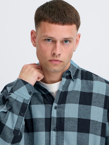 BLEND - Regular Fit Camisa 'BHBUSTER' em azul