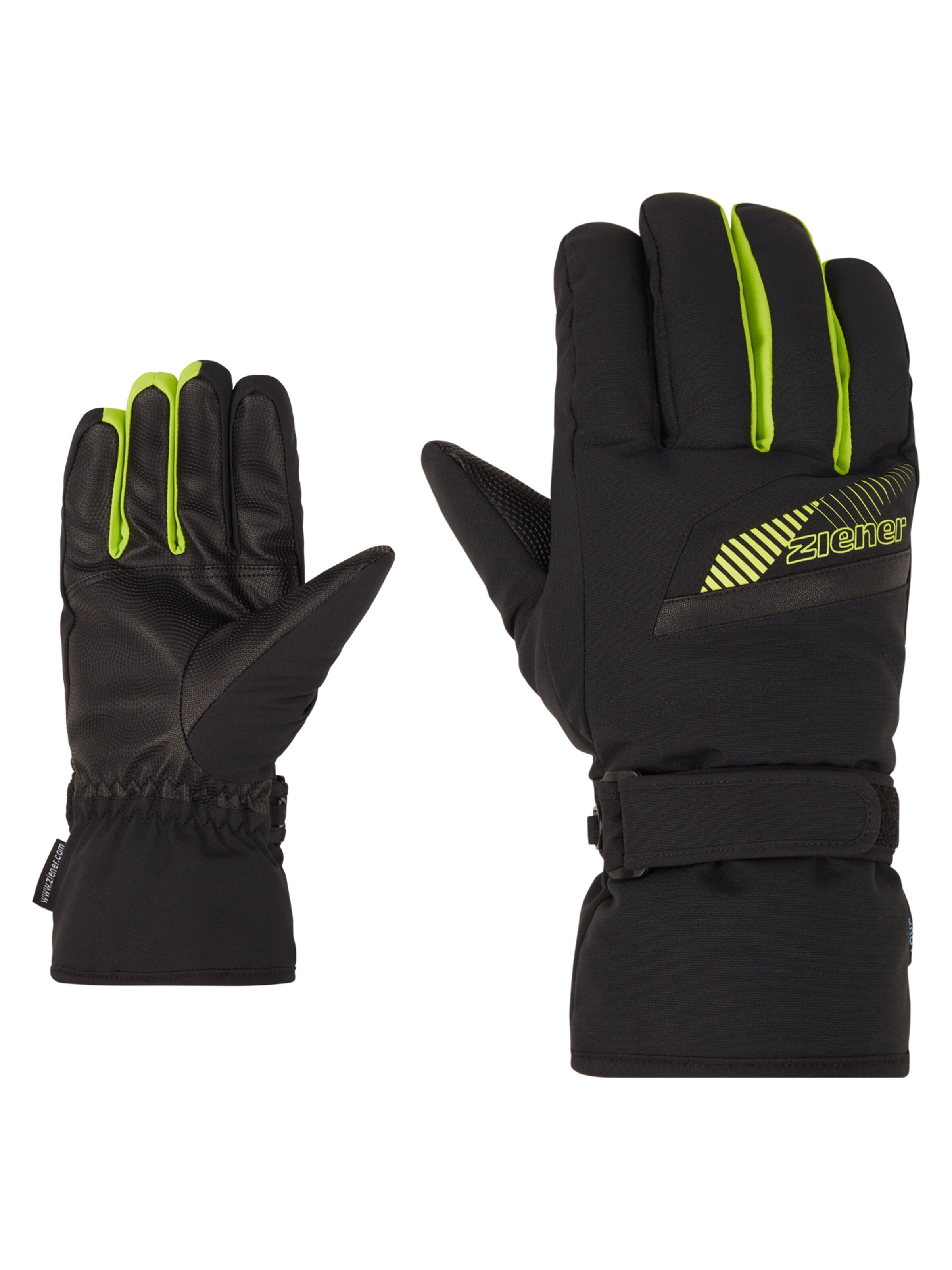 ZIENER Athletic Gloves 'GORDANUS AS(R)' in Black: front