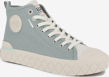 Palladium High-Top Sneakers in Green: front