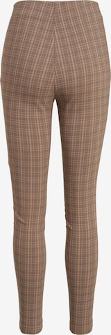 VILA Skinny Leggings 'Laura Lou' in Brown