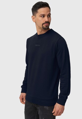 Sweat-shirt 'Baxter' INDICODE JEANS en bleu : devant