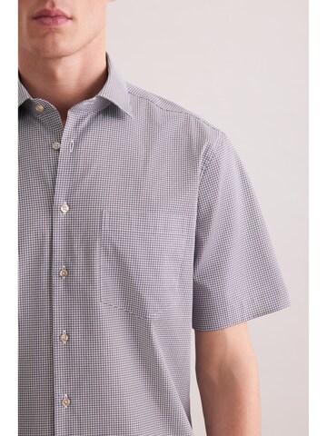 SEIDENSTICKER Regular fit Zakelijk overhemd 'Schwarze Rose' in Grijs