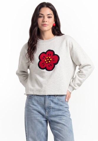 Sweat-shirt MYMO en blanc : devant