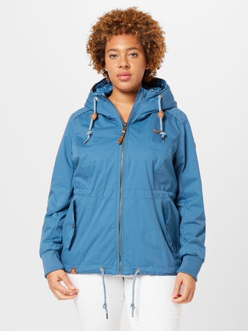 Ragwear Plus Between-Season Jacket in Blue: front