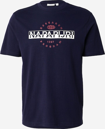 NAPAPIJRI - Camiseta 'SANDER' en azul: frente