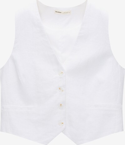 Pull&Bear Anzugweste in weiß, Produktansicht