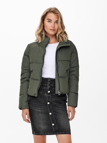 ONLY Winter Jacket 'Dolly' in Green: front