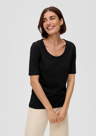 s.Oliver Shirt in Zwart: voorkant