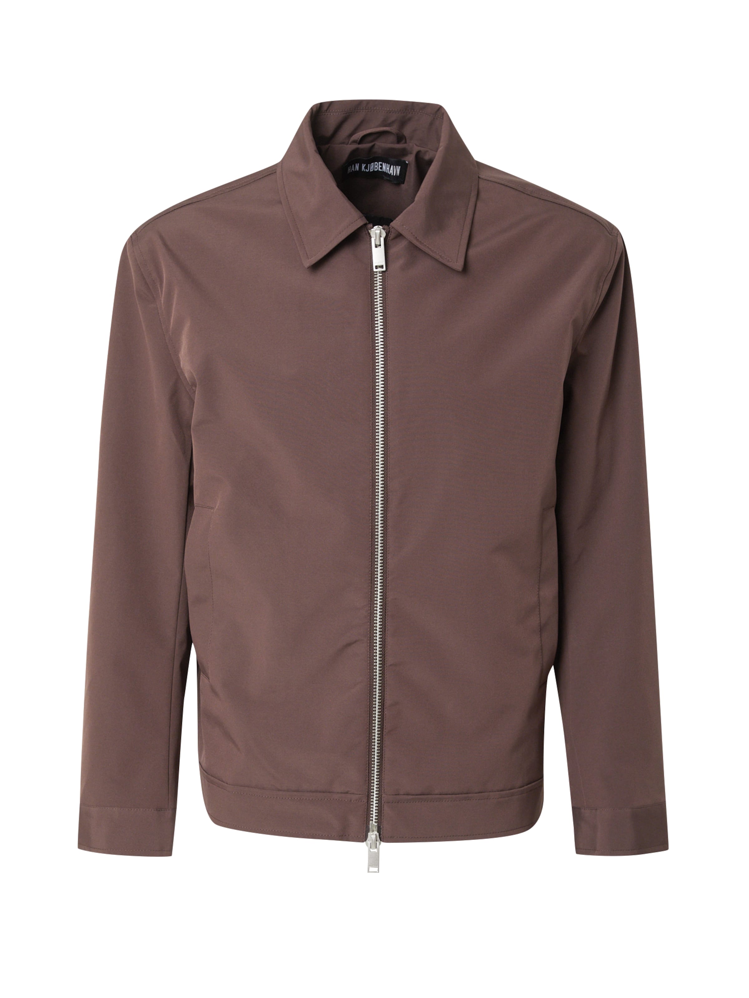 Han Kjøbenhavn Φθινοπωρινό και ανοιξιάτικο μπουφάν σε καφέ: μπροστά