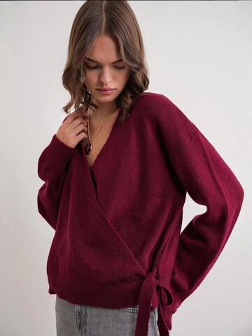 MixRay Gebreid vest in Rood