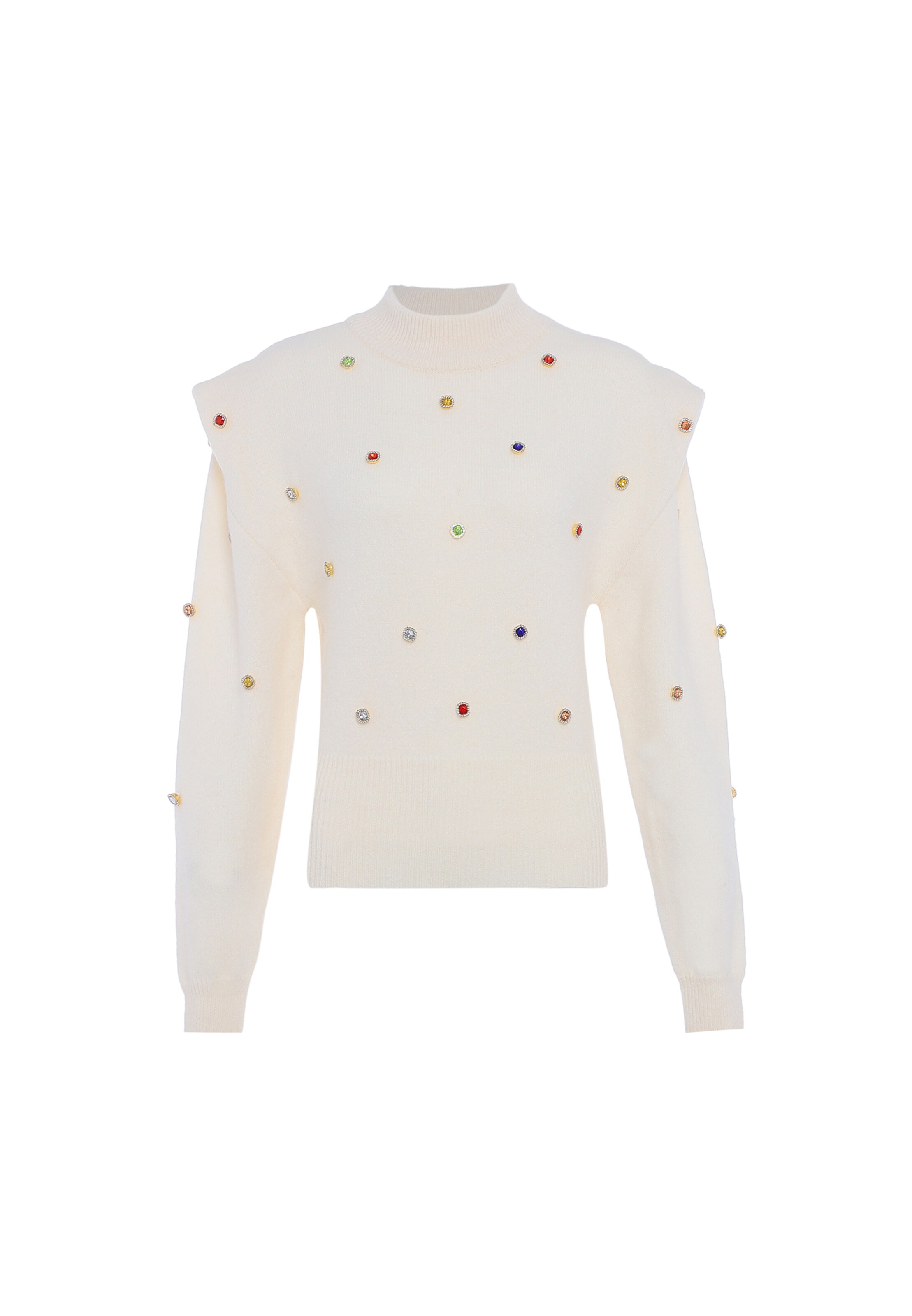 faina Svetr – bílá: přední strana