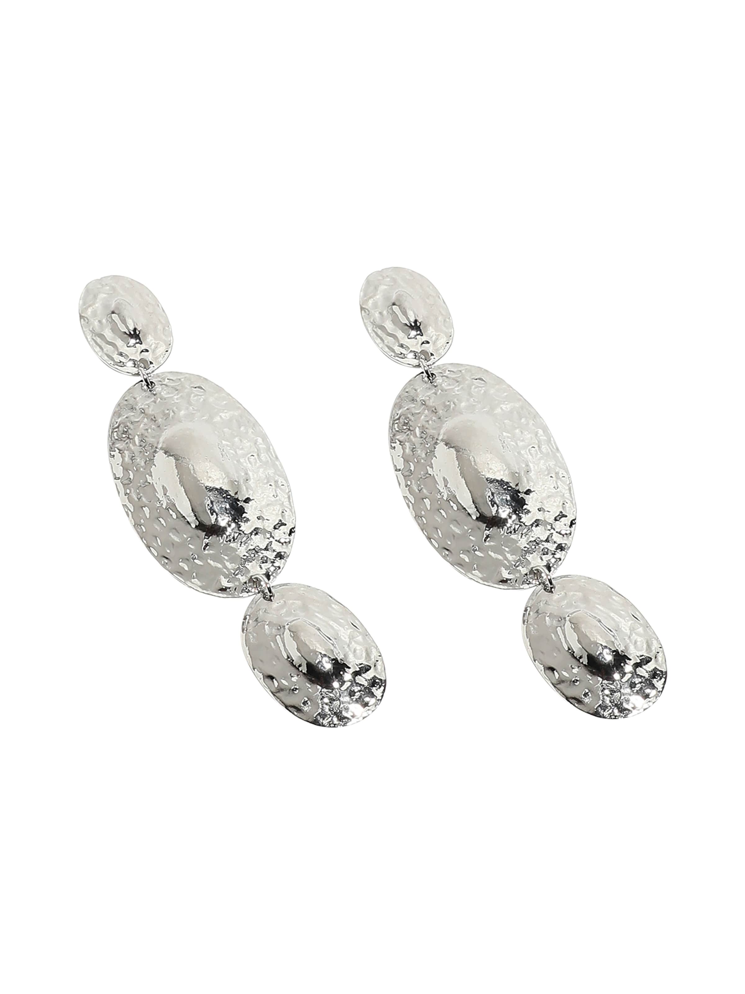 SOHI Uhani ' Alix ' | srebrna barva: sprednja stran