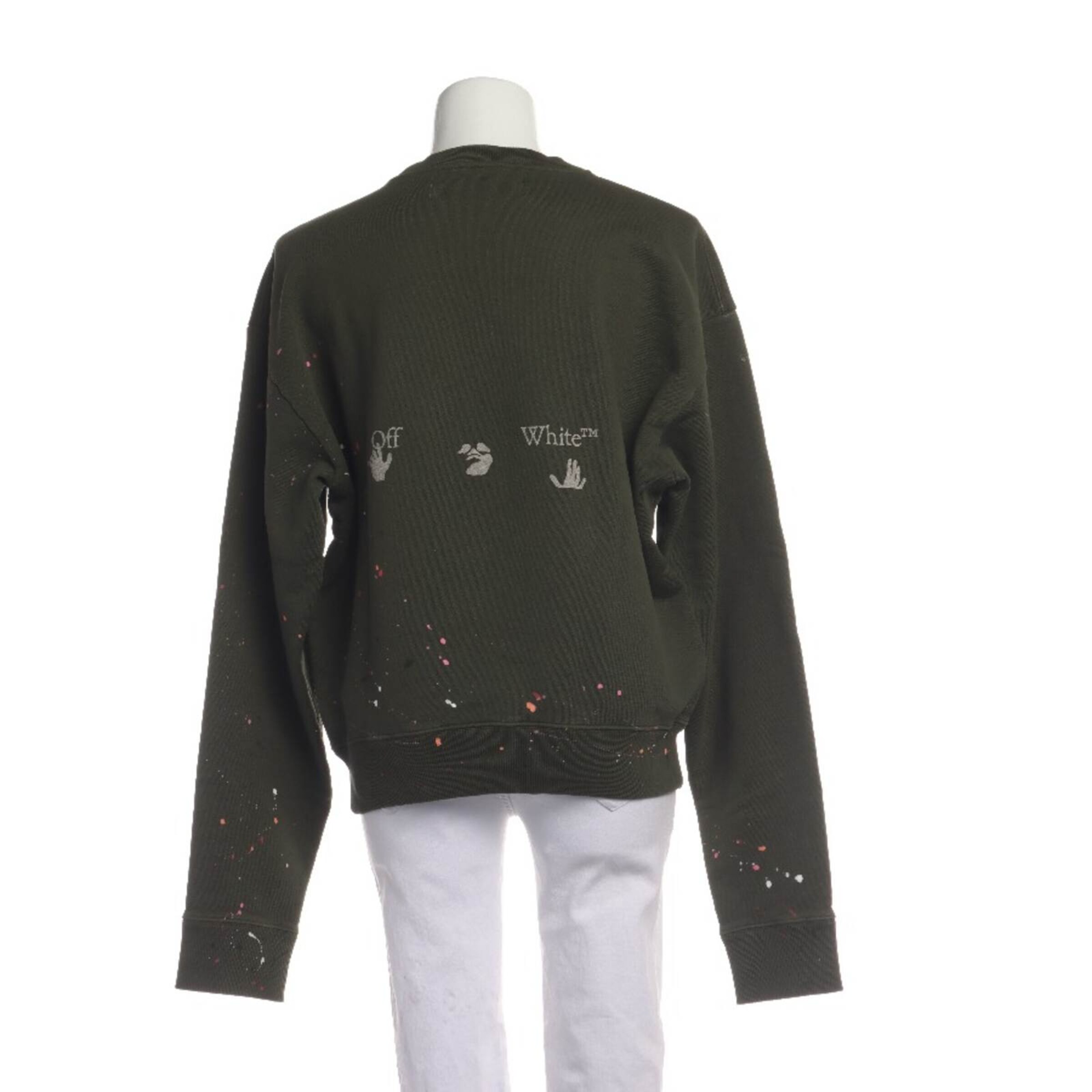 Off-White Sweatshirt / Sweatjacke XS in Grün