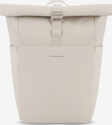 Kapten & Son Rucksack 'Lund Basic' in Beige: Vorderseite