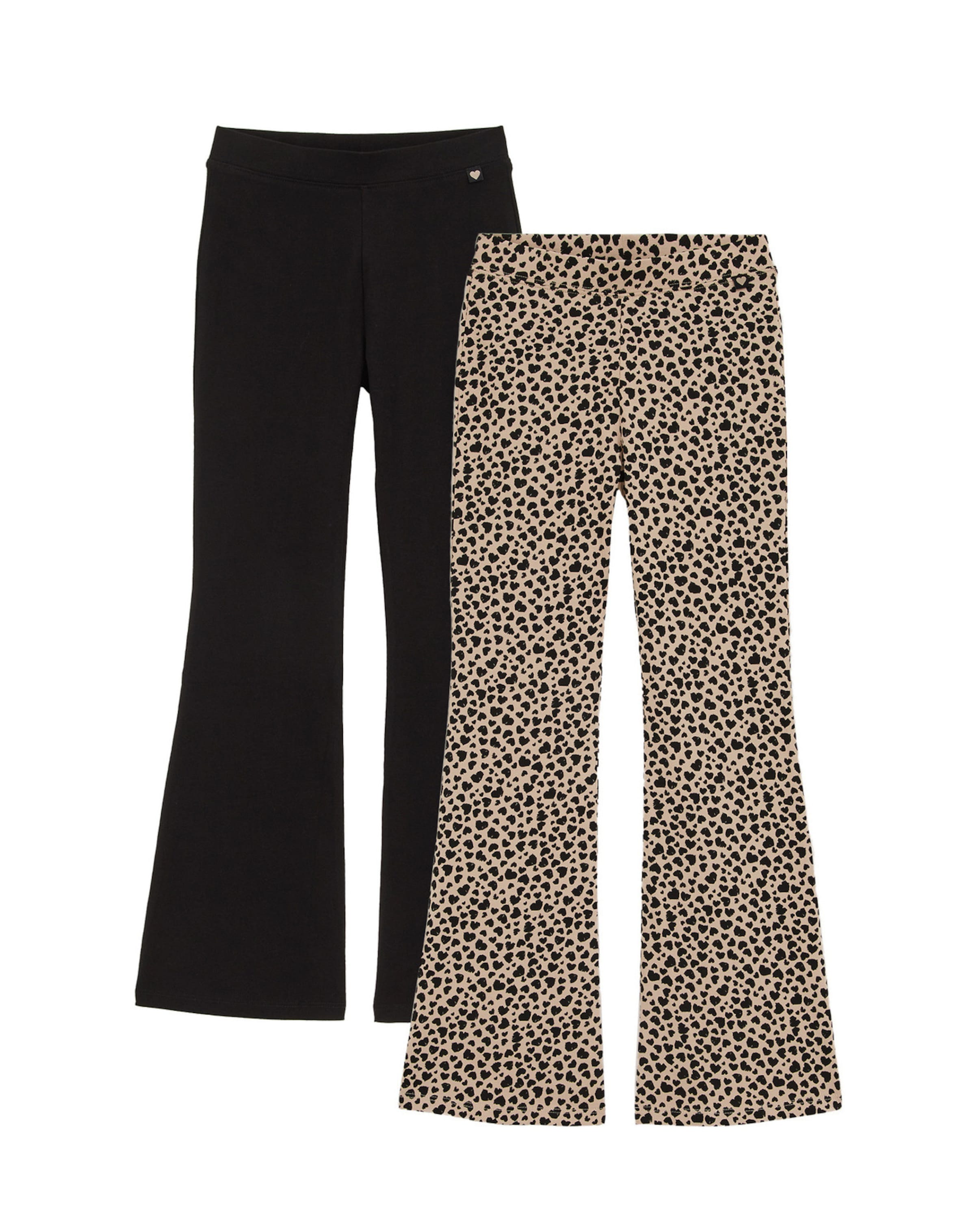 évasé Leggings WE Fashion en beige : devant