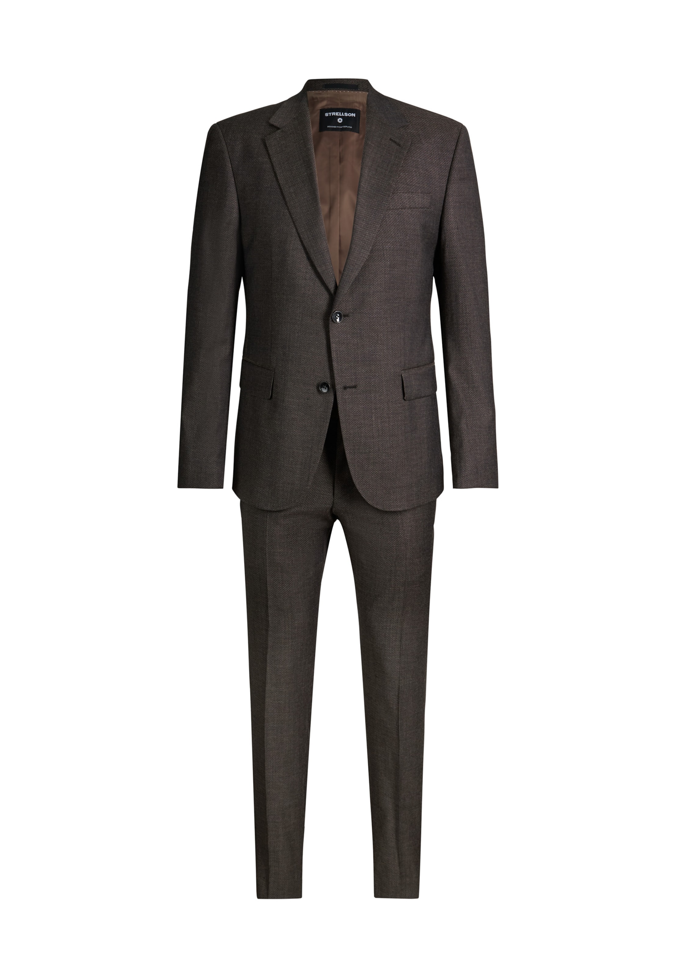 STRELLSON Slim fit Suit in Brown: front