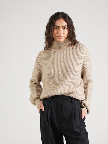 Key Largo Širok pulover 'DINA' | bež barva: sprednja stran