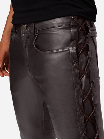 Skinny Pantaloni 'Cow Waxy' di RICANO in nero