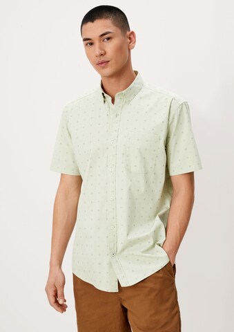 s.Oliver Regular Button Up Shirt in Green: front