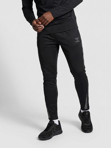 Hummel Slim fit Sports trousers 'BTC' in Black: front