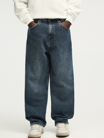 Pull&Bear Loosefit Farmer - kék: elől
