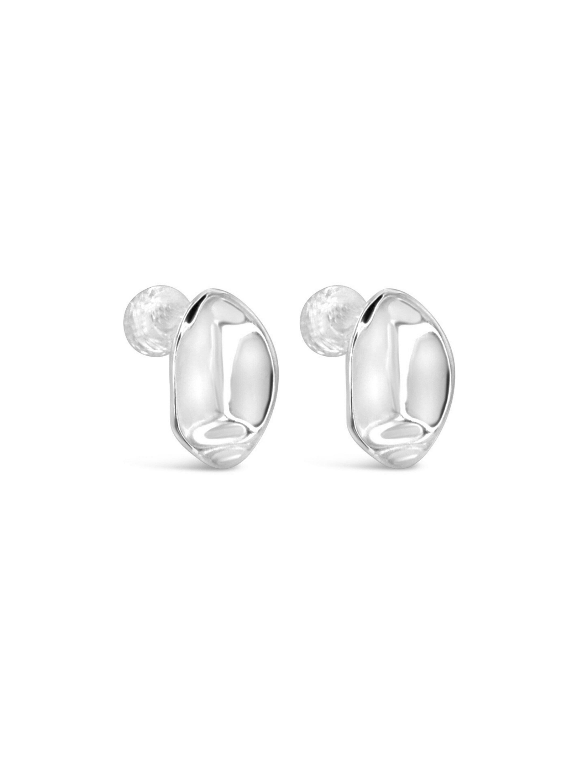 ARS-ARGENTI Earrings 'MELTING DRIP' in Silver: front